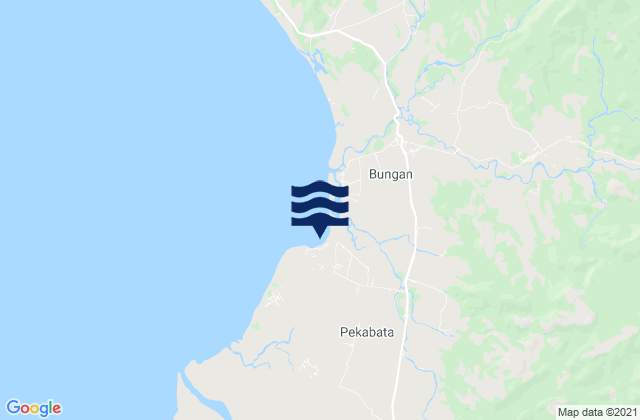 Kabupaten Pinrang, Indonesiaの潮見表地図