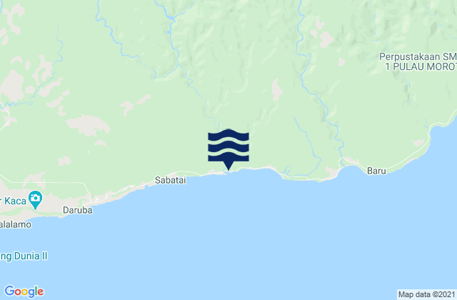 Kabupaten Pulau Morotai, Indonesiaの潮見表地図