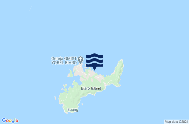 Kabupaten Siau Tagulandang Biaro, Indonesiaの潮見表地図