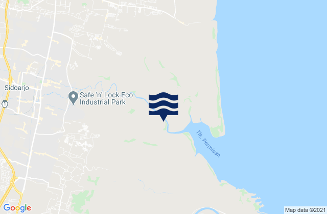 Kabupaten Sidoarjo, Indonesiaの潮見表地図