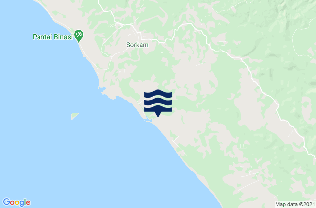 Kabupaten Tapanuli Tengah, Indonesiaの潮見表地図