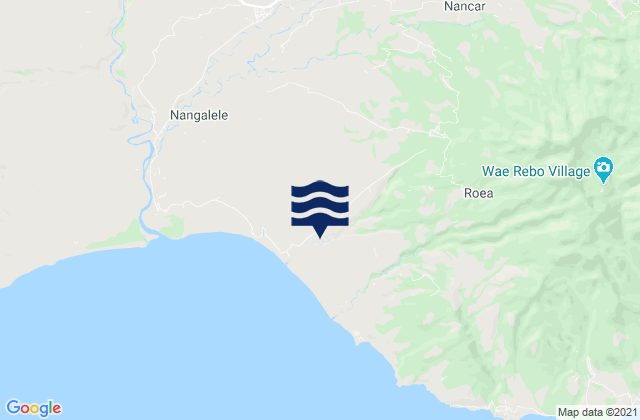 Kaca, Indonesiaの潮見表地図
