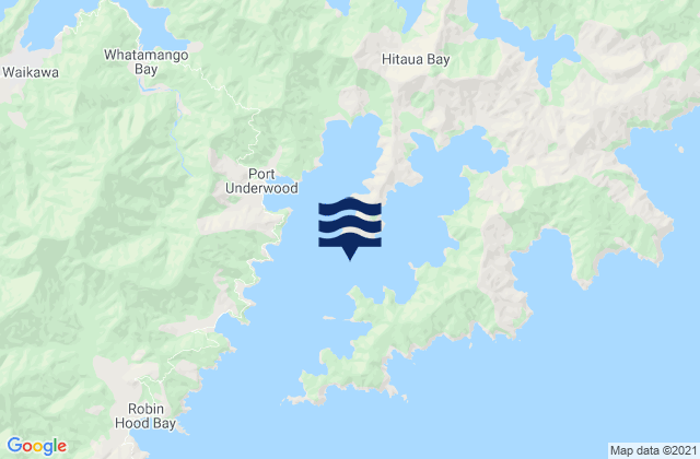 Kaikoura Bay, New Zealandの潮見表地図