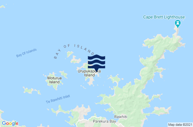 Kaimarama Bay, New Zealandの潮見表地図