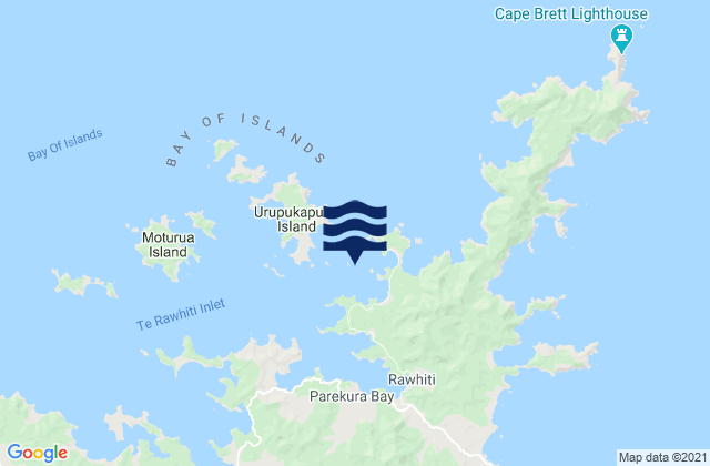 Kaingahoa Bay, New Zealandの潮見表地図