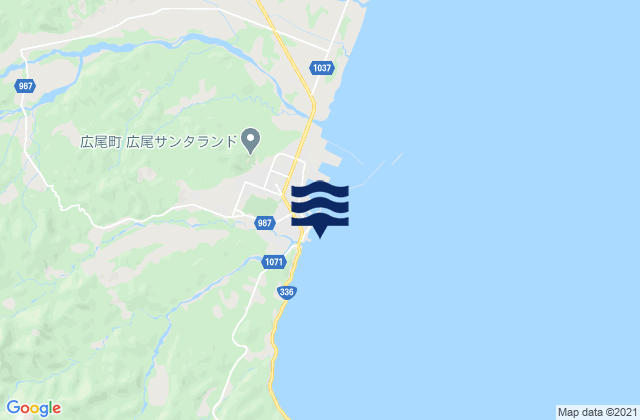 Kaishodori, Japanの潮見表地図