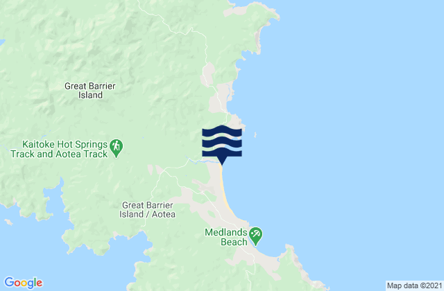 Kaitoke Beach, New Zealandの潮見表地図
