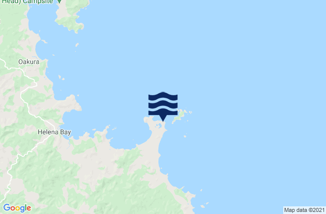 Kaituna Bay, New Zealandの潮見表地図