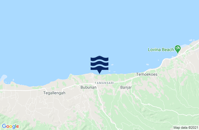 Kajanan, Indonesiaの潮見表地図