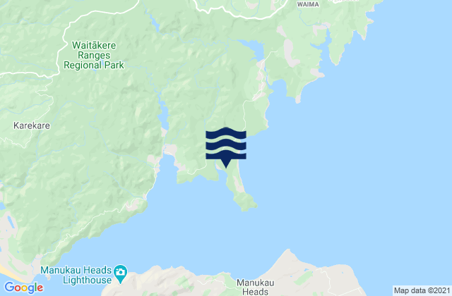 Kakamatua Inlet, New Zealandの潮見表地図