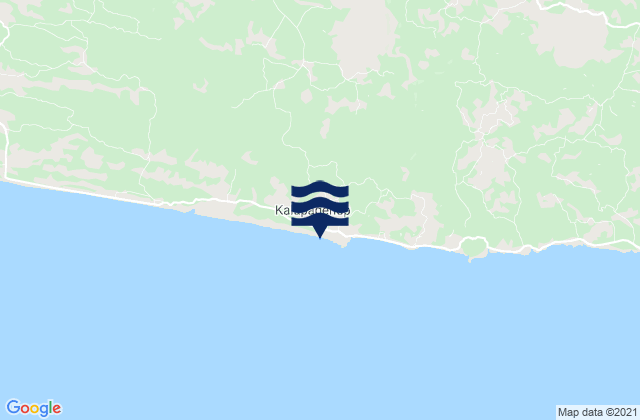 Kalapagenep, Indonesiaの潮見表地図