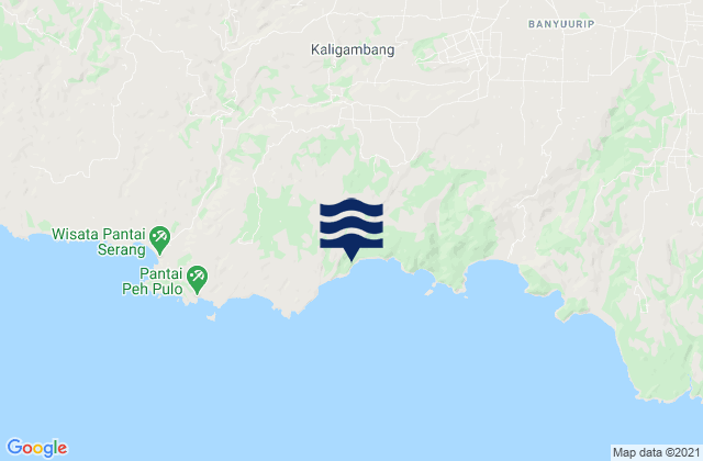 Kaligambir, Indonesiaの潮見表地図