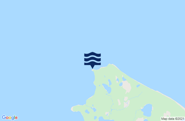 Kaligan Island (North End) Cook Inlet, United Statesの潮見表地図