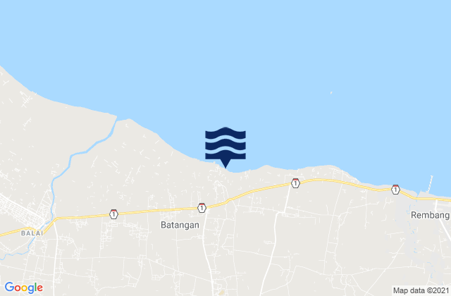 Kalimati, Indonesiaの潮見表地図