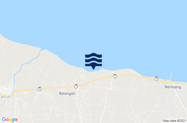 Kaliori, Indonesiaの潮見表地図