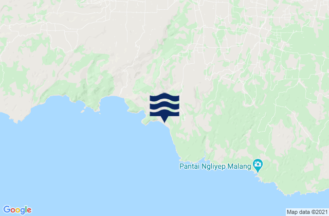 Kalitelo, Indonesiaの潮見表地図