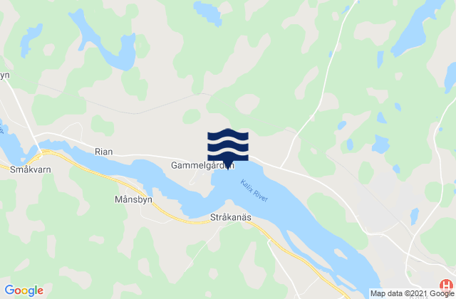 Kalix Kommun, Swedenの潮見表地図