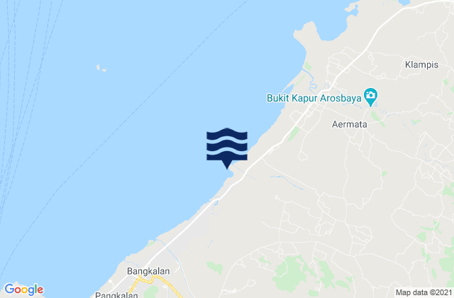 Kalkal Barat, Indonesiaの潮見表地図