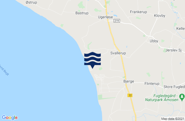 Kalundborg Kommune, Denmarkの潮見表地図