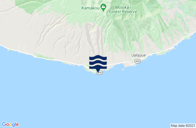 Kamalo Harbor, United Statesの潮見表地図
