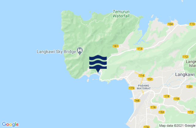 Kampung Kok, Malaysiaの潮見表地図