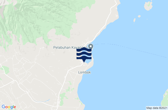 Kampungbaru, Indonesiaの潮見表地図
