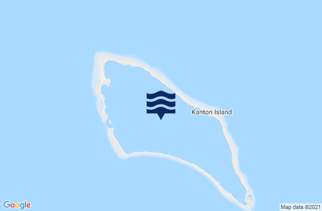 Kanton, Kiribatiの潮見表地図