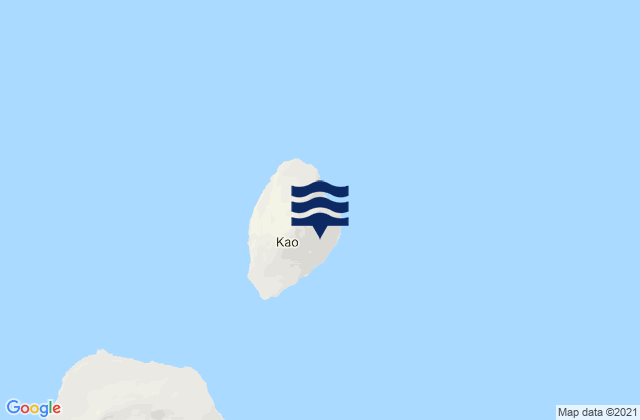 Kao Island, Tongaの潮見表地図