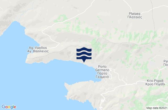 Kaparéllion, Greeceの潮見表地図