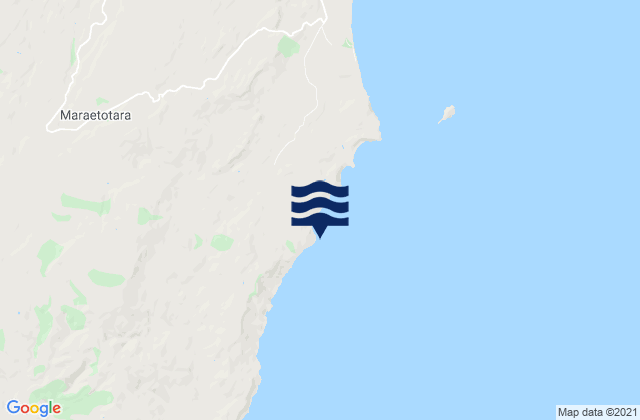 Karamea, New Zealandの潮見表地図