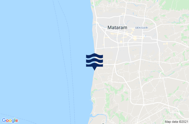 Karang Kuripan, Indonesiaの潮見表地図
