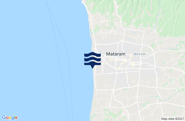 Karangkecicang, Indonesiaの潮見表地図