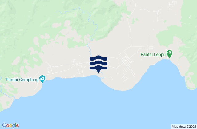 Karangtengah, Indonesiaの潮見表地図