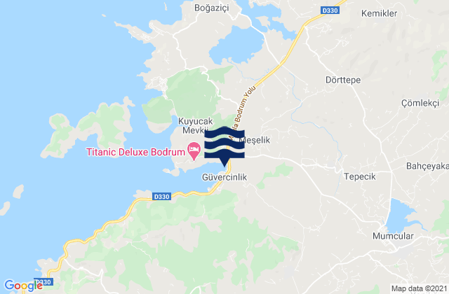 Karaova, Turkeyの潮見表地図