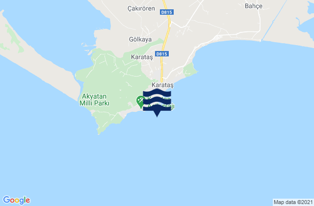 Karataş, Turkeyの潮見表地図