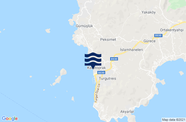 Karatoprak, Turkeyの潮見表地図