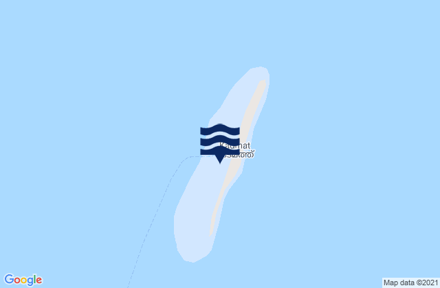 Kardamum Island Laccadive Islands, Indiaの潮見表地図