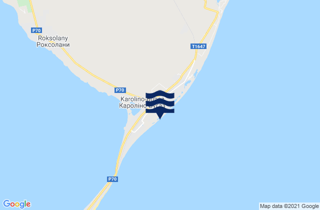 Karolino-Buhaz, Ukraineの潮見表地図