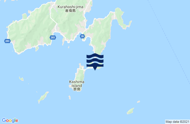 Karoto-Ko Seto, Japanの潮見表地図
