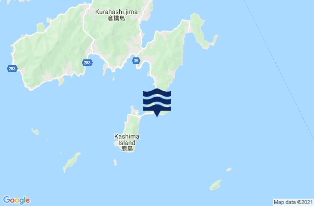 Karoto Koseto, Japanの潮見表地図