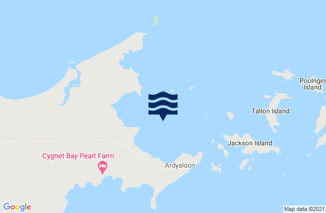 Karrakatta Bay, Australiaの潮見表地図