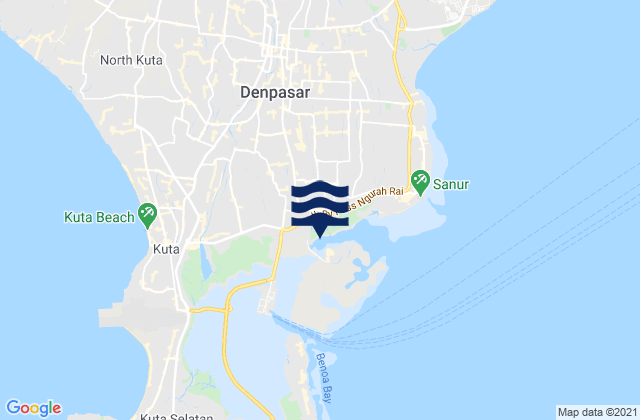 Karyadharma, Indonesiaの潮見表地図