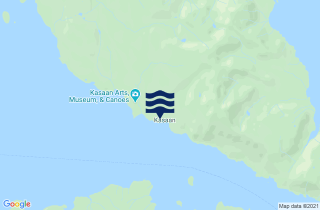Kasaan, United Statesの潮見表地図