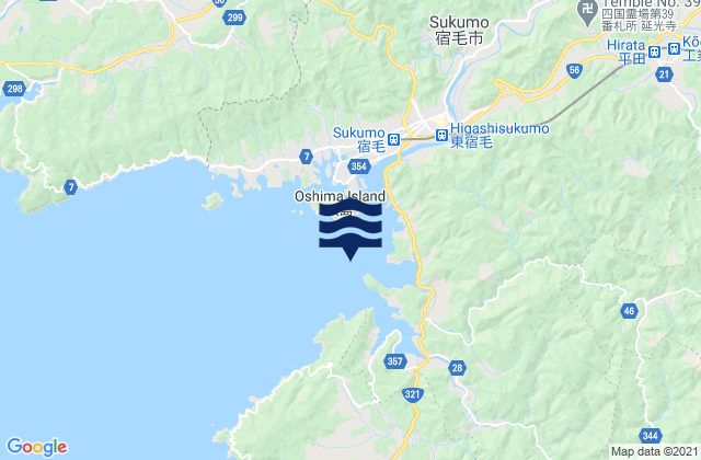 Katasima (Sukumo Wan), Japanの潮見表地図