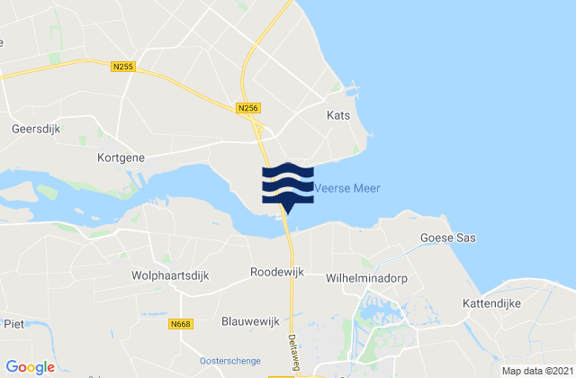 Kats, Netherlandsの潮見表地図
