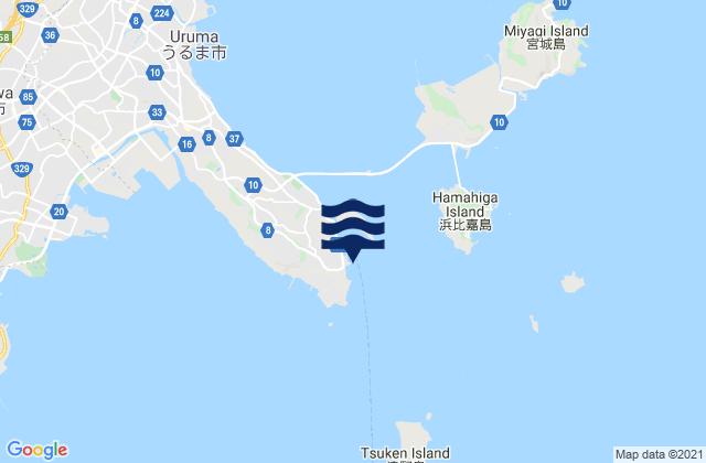 Katsurenhesikiya, Japanの潮見表地図