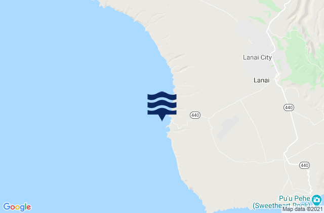Kaumalapau Lanai Island, United Statesの潮見表地図