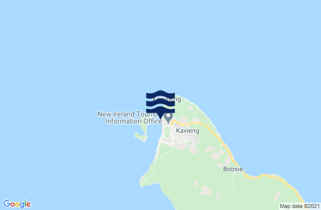 Kavieng, Papua New Guineaの潮見表地図