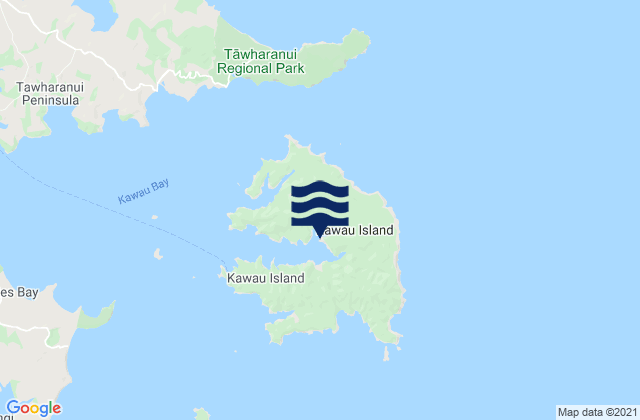 Kawau Island, New Zealandの潮見表地図