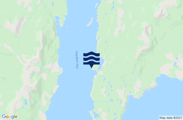 Kazakof Bay (Marmot Bay), United Statesの潮見表地図